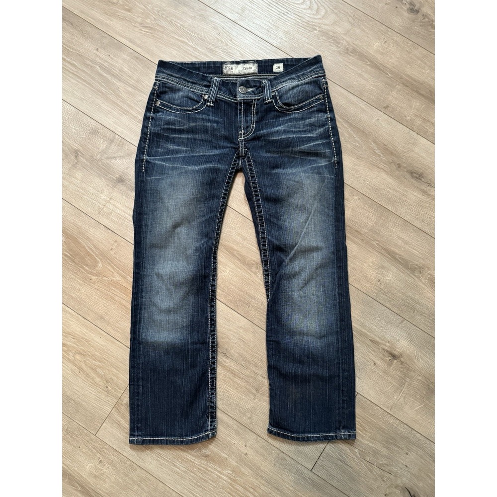 Buckle Women's Boot Cut Jeans - Dark Blue